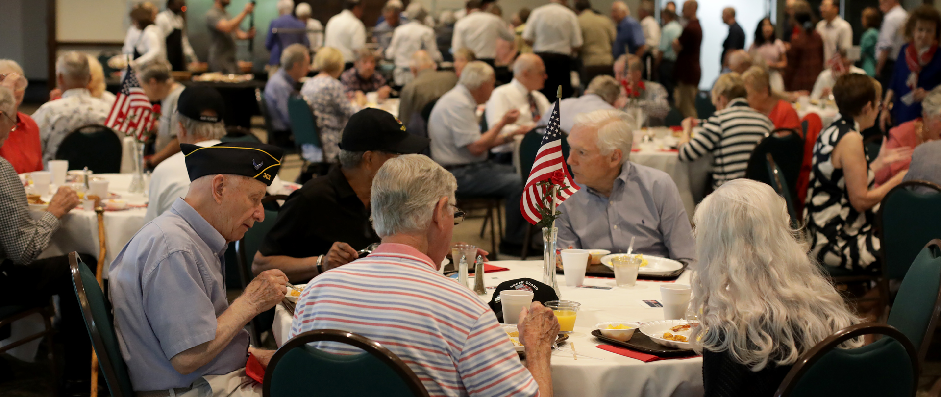 Veterans Breakfast
Saturday, November 4
8:30–10:00 AM, Crown Room
